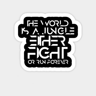 The world is a jungle Sticker